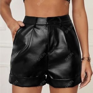 SHEIN NWOT Black High Waisted Shorts